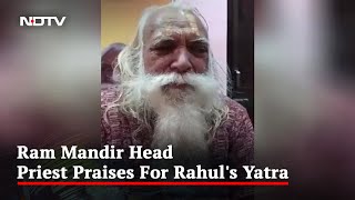"Working For Noble Cause": Ram Temple Chief Priest On Rahul Gandhi's Yatra