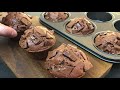 chocolate banana muffin recipe no music チョコバナナマフィンの作り方。