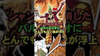 1126話でシャンクスが消したバルトロメオにとんでもない説が浮上【ワンピース】 #Shorts