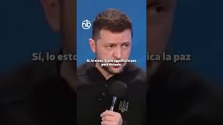 ZELENSKY DICE QUE ESTARÍA DESPUESTO A RENUNCIAR SI UCRANIA ES ACEPTADA EN LA OTAN