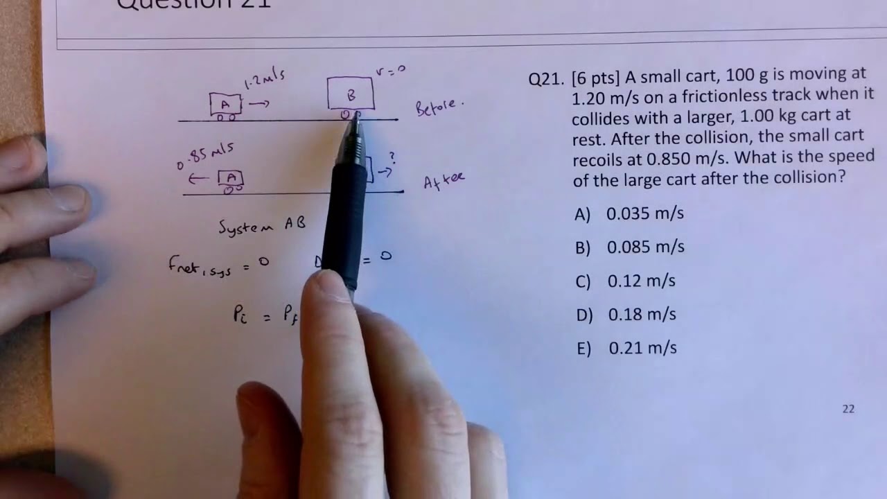 Momentum And Collisions Review - Final Exam - YouTube