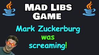 Let's code a mad libs game with Java! 📖