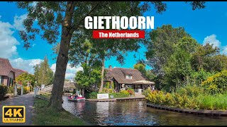 Giethoorn, ' Venice of 🇳🇱'  Netherlands Summer Walking Tour [4k Ultra HD - 60 FPS]