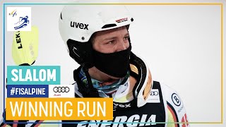 Linus Strasser | 1st place | Zagreb | Men's Slalom | FIS Alpine