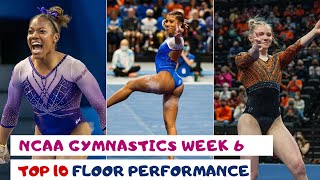 NCAA Women's Gymnastics Week 6 ✨ Top 10 Floor Performance