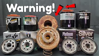 I can't believe what was inside this oil filter! Made by....