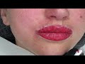 how to make an accurate lip contour for lip blush. permanent makeup