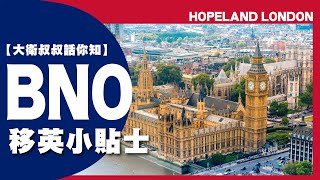 【大衛叔叔話你知】BNO 移民英國小貼士 | Hopeland London