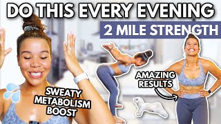 Do This Every Night to Burn Fat in Your Sleep | 2 MILE Strength | growwithjo