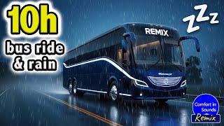 Bus Ride during Heavy Rain (NO ADS), Bus White Noise | You Sleep, Study Better or Focus