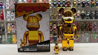 Bearbrick Unboxing: Garfield Gold Chrome