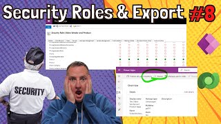 Create a Security Role and export your managed solution in Dataverse EP8