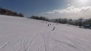 草津国際スキー場 御成山ゲレンデ～天狗山ゲレンデ Kusatsu Kokusai Ski Resort - Onariyama Run to Tenguyama Run