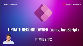 How to Update Record Owner in Dataverse using JavaScript?