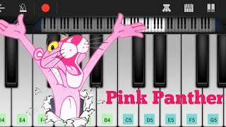 Pink Panther theme song | on Piano mobile | Easy tutorial