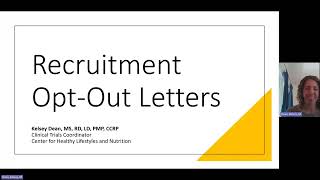 Opt Out Letters for Cross Site (KUMC/CMH) Research Participant Recruitment