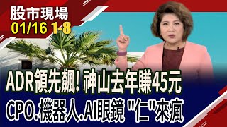 神山2024年不遑多讓 ADR領漲.溢價飆28%!CPO.機器人.AI眼鏡\