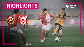 Dynamo Dresden - Hallescher FC | Highlights 3. Liga | MAGENTA SPORT