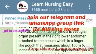 Free Nursing Notes Telegram and WhatsApp group links in description