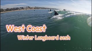 Winter Wonderland Longboard Surf Vlog | West Coast