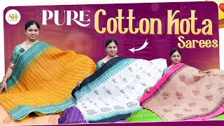 Pure Handloom Cotton Kota Sarees | Don't Miss :) | Sunitha Reddy Sarees | Super Designs Lo | SR1479