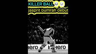 Jasprit bumrah killer ball on his debut match #cricket #shorts #bumrah #cricketshorts #sky