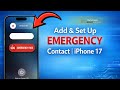 Add & Set Up Emergency (SOS) Contact on iPhone 17 Series