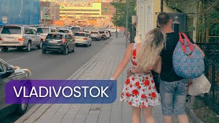 | 4K | Evening Walk Along The Embankment Of Vladivostok Part 4