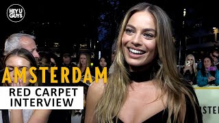 Amsterdam Premiere - Margot Robbie on her favourite Christian Bale role & the Emma Mackey conspiracy