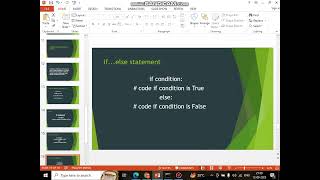 Python Tutorial part 4(Conditional statements )
