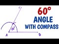 How to construct 60 degree angle with compass.....