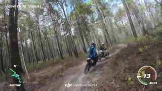 SHNF Sam Houston National Forest OHV Riding the West side / String Husky TE300