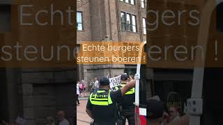 Echte Burgers Steunen Boeren ! #boerenprotest #boeren Amsterdam RembrandtPlein