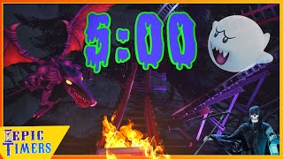 Haunted Halloween Roller Coaster Ride 5 minute countdown timer with music!