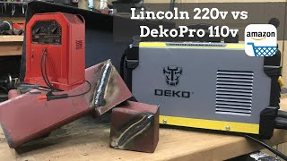 DEKO PRO 110v Stick Welder - Amazon Product Review and Comparison vs Lincoln 220v