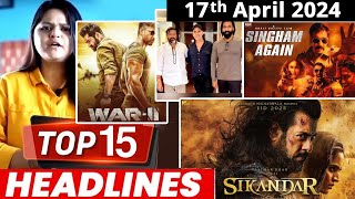 Top 15 Big News of Bollywood | 17th April 2024 | Salman Khan, Bhool Bhulaiyaa 3,
