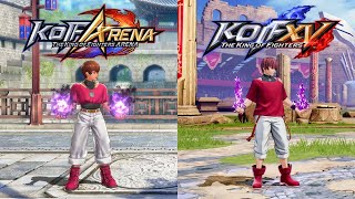 KOF ARENA vs KOF XV (Graphics Animation Comparison)