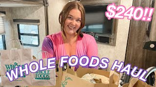 HUGE WEEKLY GROCERY HAUL FOR WEIGHT LOSS FROM WHOLE FOODS/  SHOPPING SPLURGE AT WHOLE FOODS!