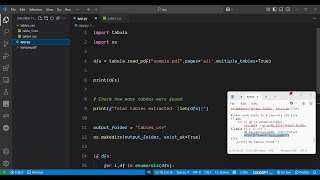 Python 3 Tabula Script to Extract Tables From PDF as Dataframes & Export as CSV File