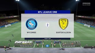 FIFA 22 | Wycombe vs Burton Albion - EFL League One | Gameplay