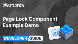 DevPack: Page Lock Component Demo
