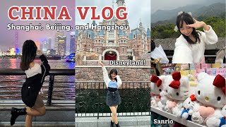 China Travel Vlog | Disneyland Shanghai, The bund, Shopping, Exploring Hangzhou
