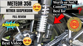 Royal Enfield Meteor 350  Nitrox Suspension Customization Review | 😱😱😱 Vlog # 143