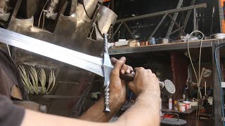Forging a Witcher 3 sword, part 5, making the handle.
