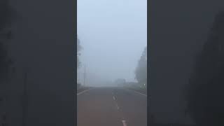 Driving through fog (Trial Short)   #weather #nature #kohra #fog