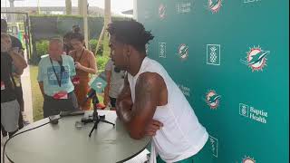 Jaylen Waddle on Tua | Miami Dolphins Training Camp