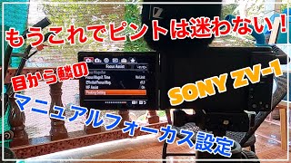 もうこれでピントは迷わない！SONY ZV-1 マニュアルフォーカス設定[五十代タイ移住]