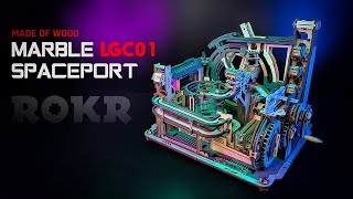 Marble Spaceport ROKR LGC01 Marble Run | Unboxing-Build-Review | 3D Puzzle Robotime