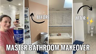 Our Dream MASTER BATHROOM 😍 | PAINT OUR MASTER BATHROOM WITH ME ✨🎨