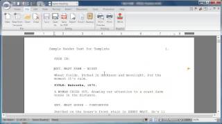 Final Draft 9 for Windows | How to Save and Customize Templates